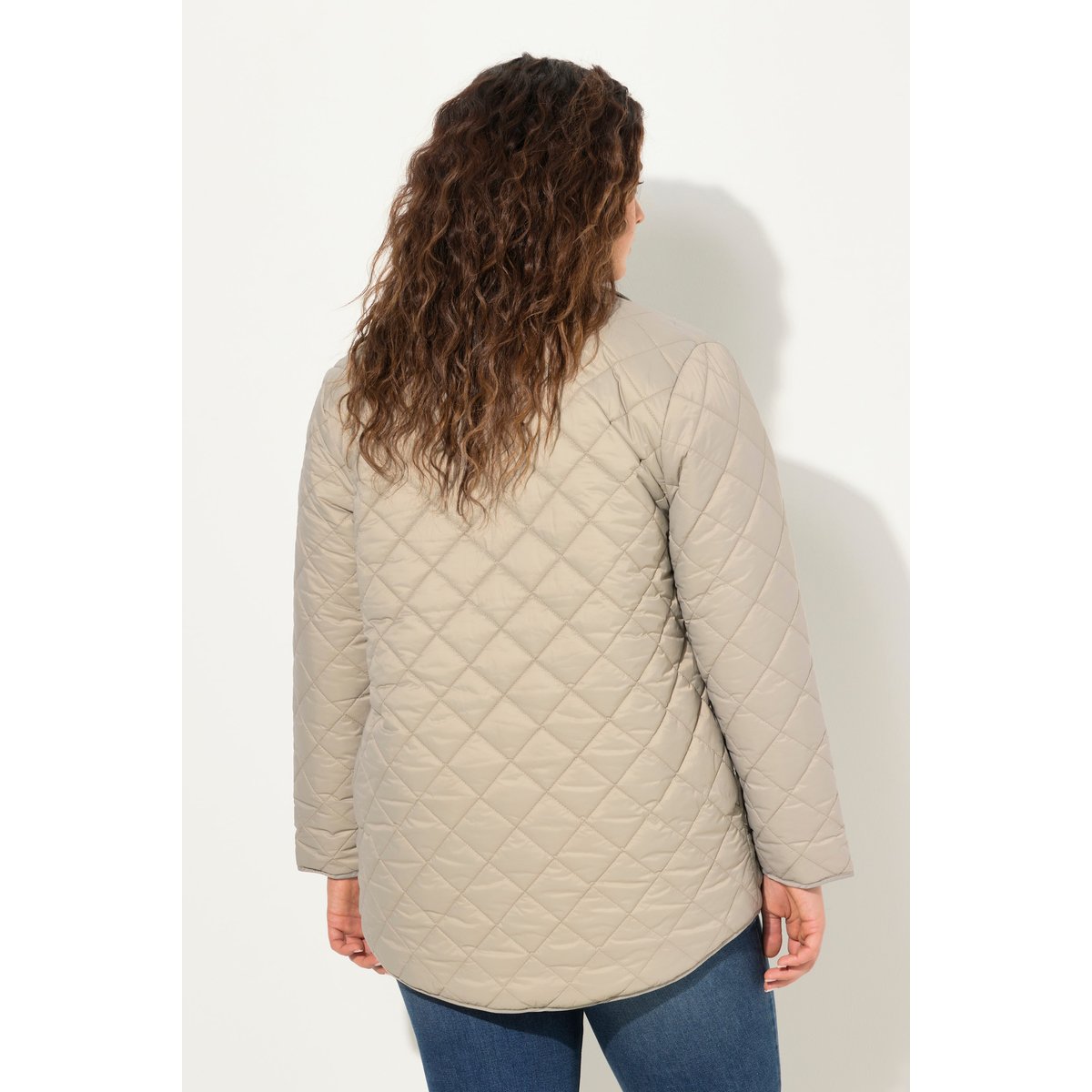Veste chemisier à surpiqûres gris moyen, ULLA POPKEN