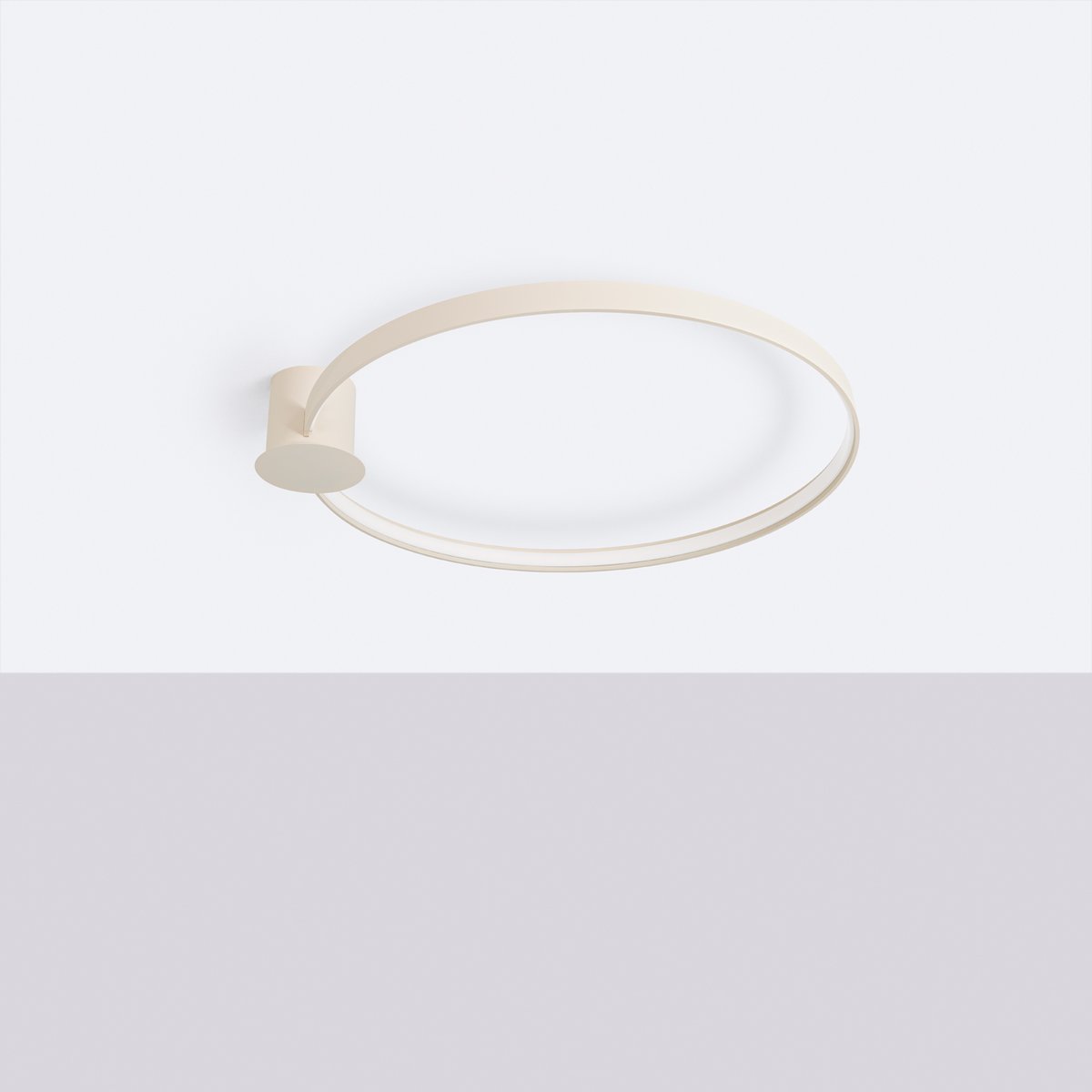Plafonnier Aluminium Beige LED 1 Rio beige, EDEN