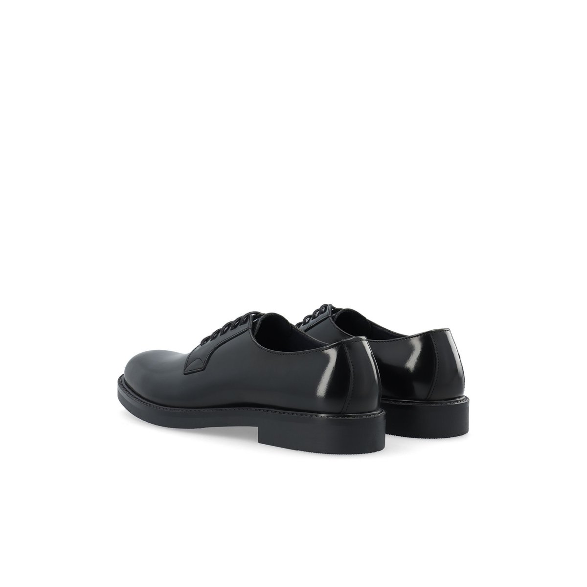 Derbies En Cuir black1, BIANCO