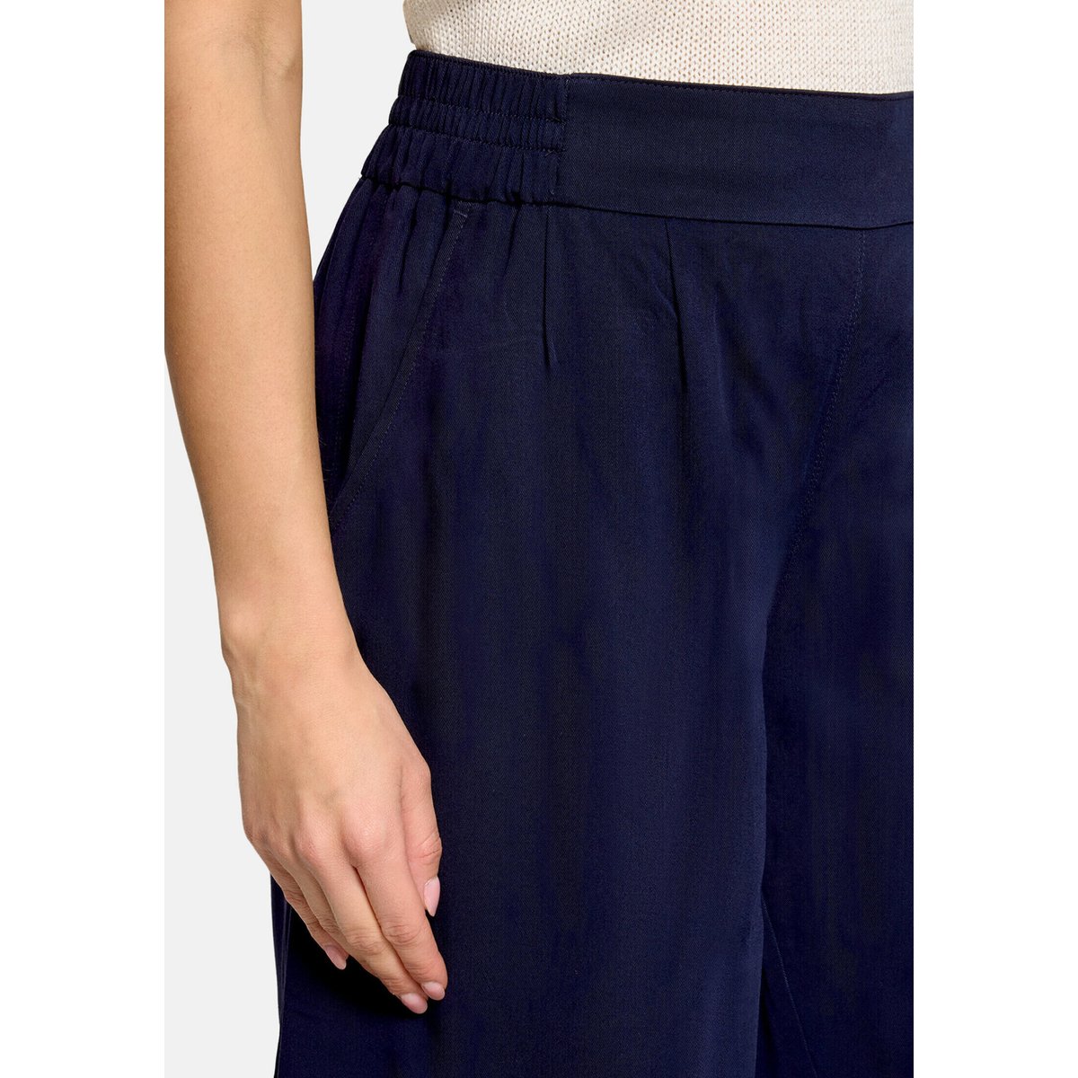 Pantalon d'été à taille élastique dark sky, BETTY BARCLAY