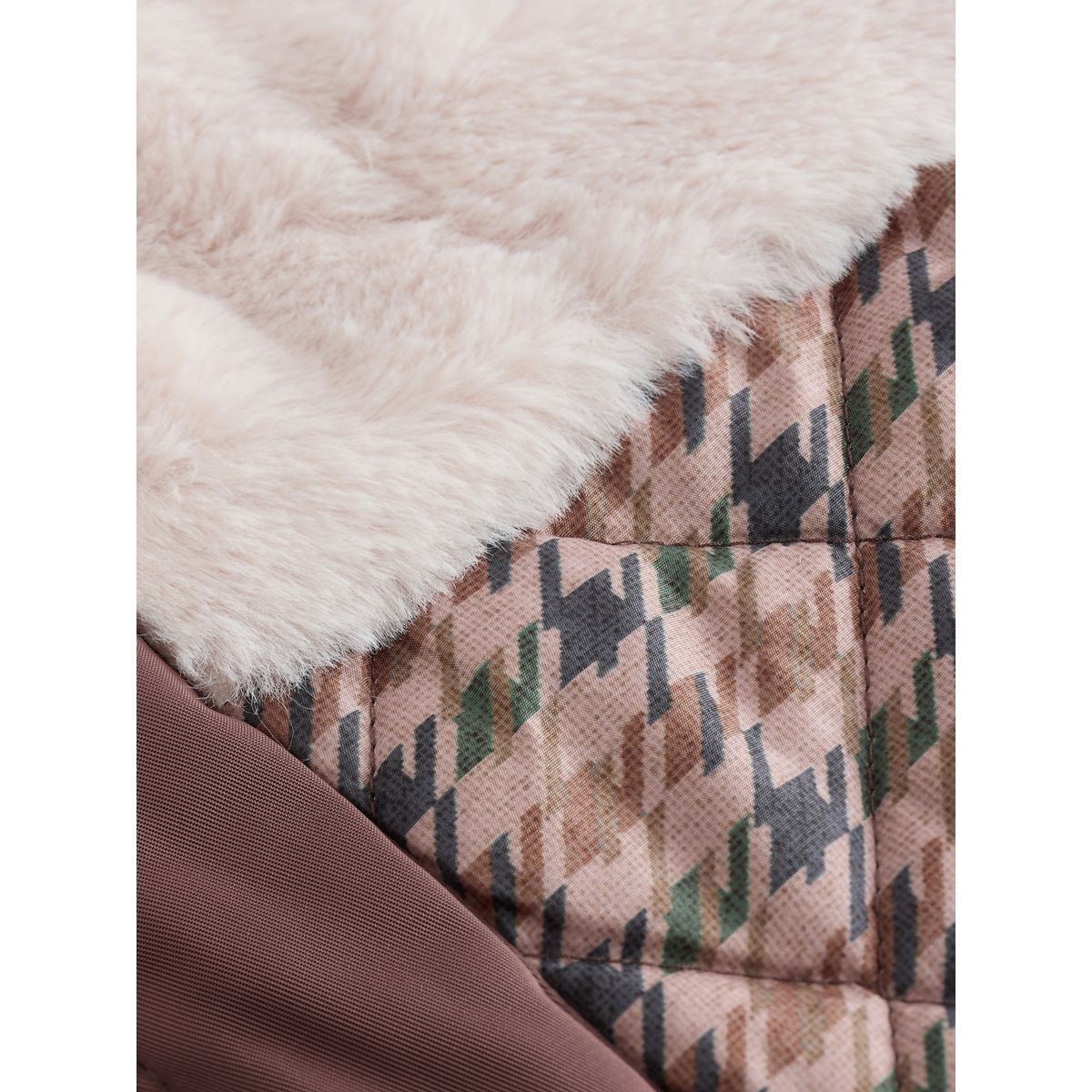 Parka imperméable matelassée avec capuche marron moka, NEXT
