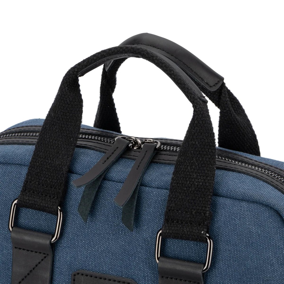 Sac à dos en toile et cuir DUGOMMIER denim, OH MY BAG