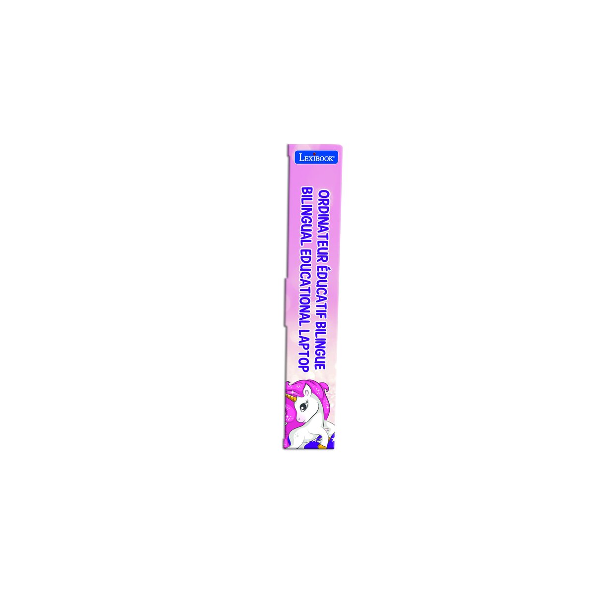 Ordinateur portable éducatif bilingue Licorne (FR/EN) rose, LEXIBOOK