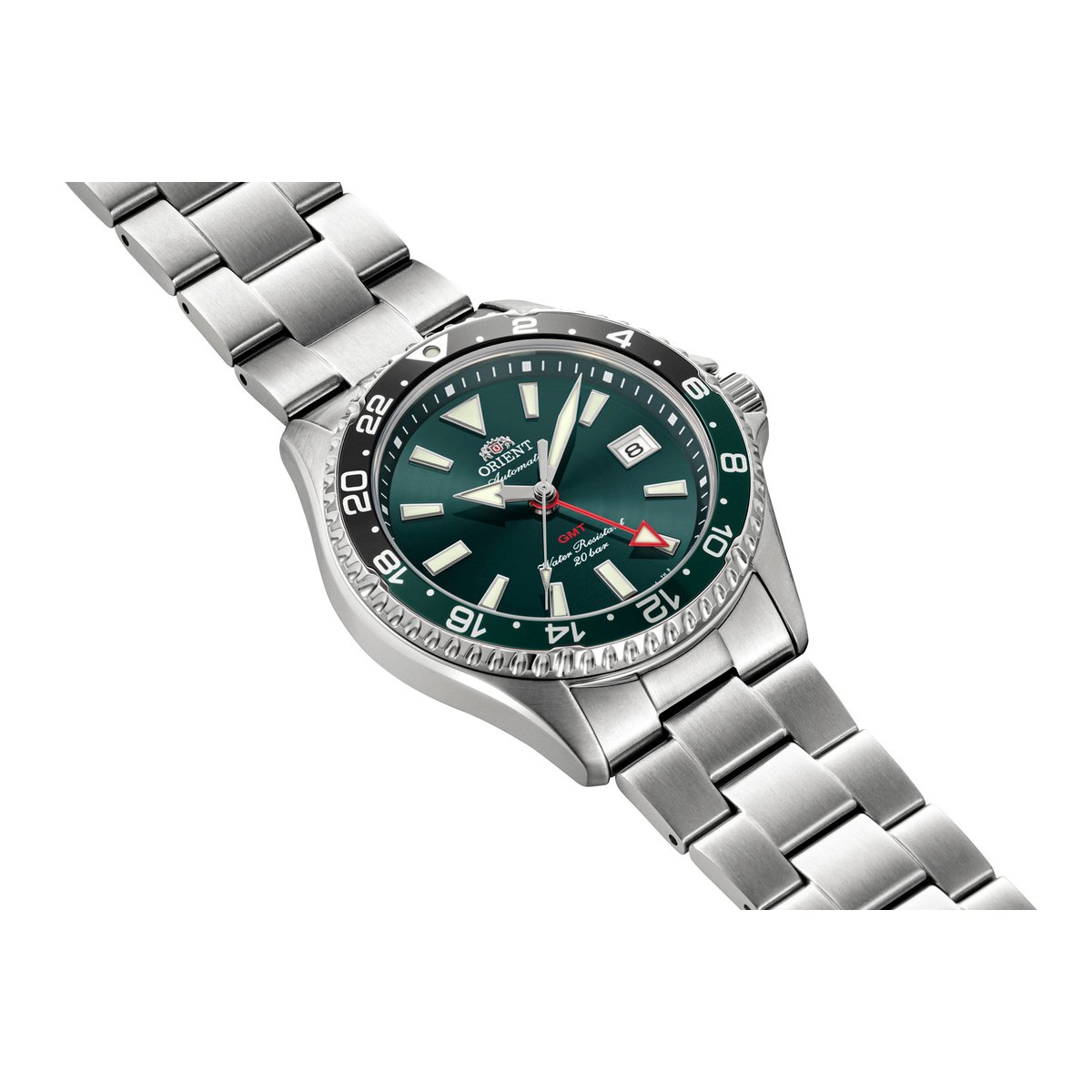 Montre Analogique MAKO argenté vert argenté, ORIENT
