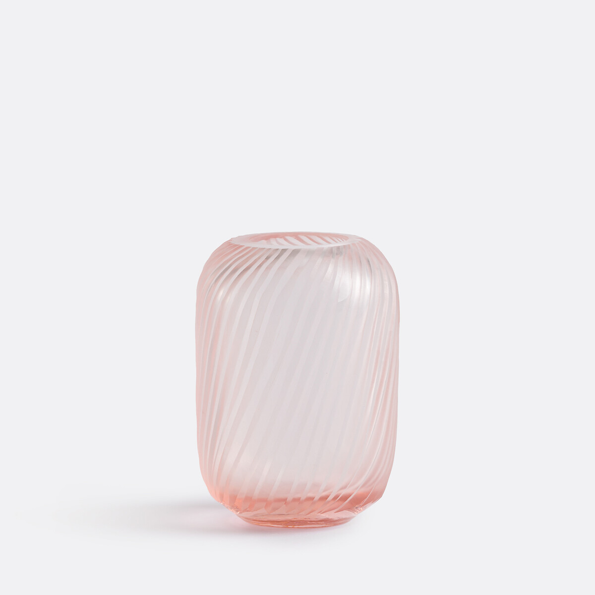 Jarra em vidro estriado, alt. 13 cm, Azea rosa, LA REDOUTE INTERIEURS