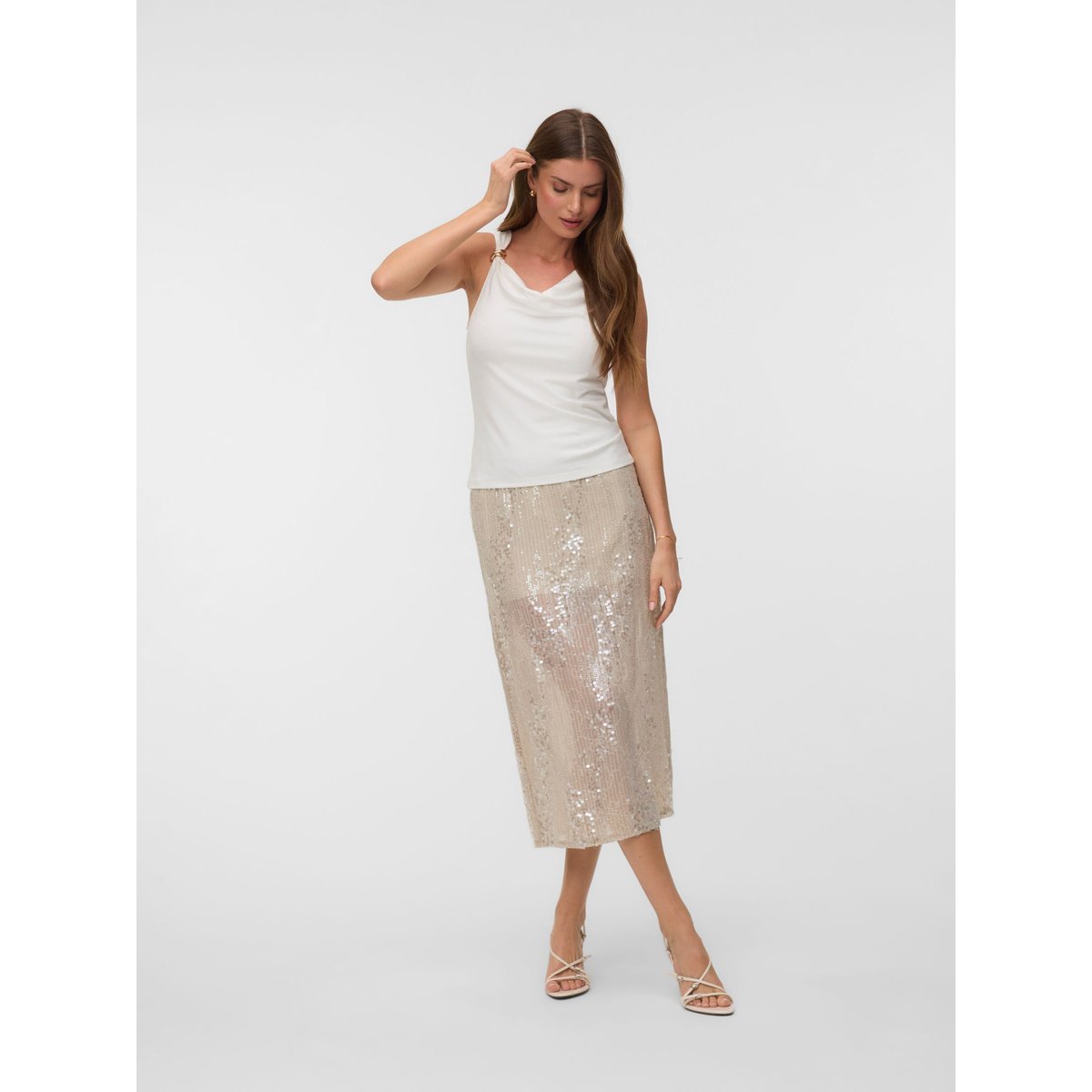 Jupe Trapèze cement, VERO MODA