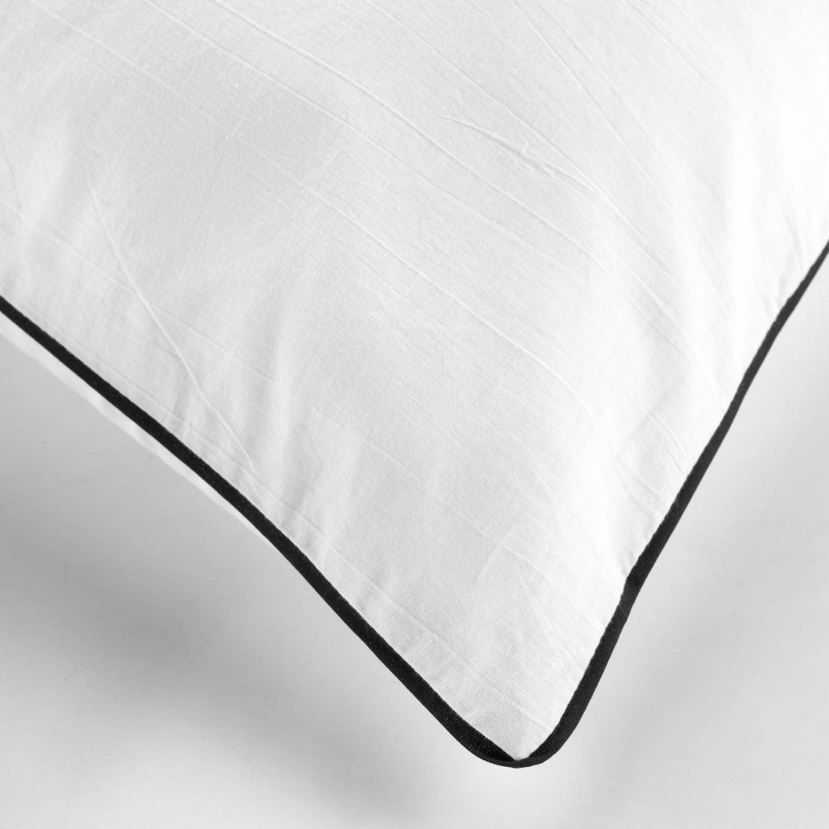 Parure de lit 2 places 100% coton GRANA blanc, TOILINUX