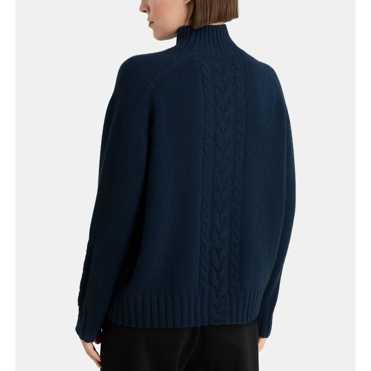 Pull droit feroe cachemire bleu marine, GALERIES LAFAYETTE