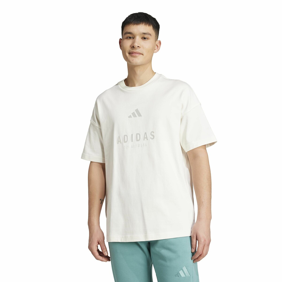 T-shirt manches courtes graphique ALL SZN blanc cassé, ADIDAS SPORTSWEAR