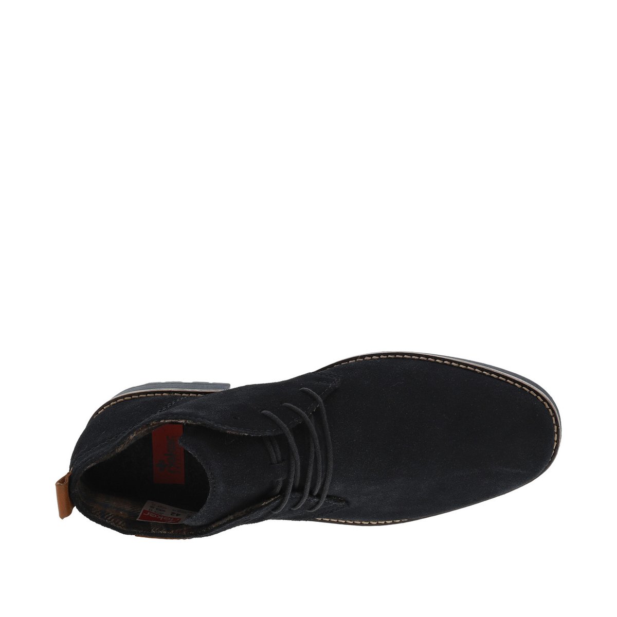 Bottines cuir nubuck bleu, RIEKER
