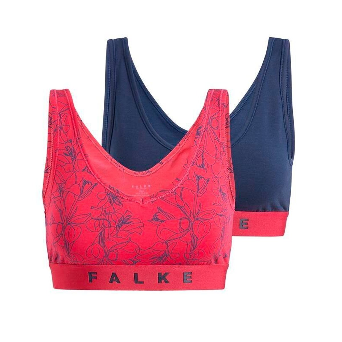 Bustier 2-Pack multicolore-blue et noir, FALKE