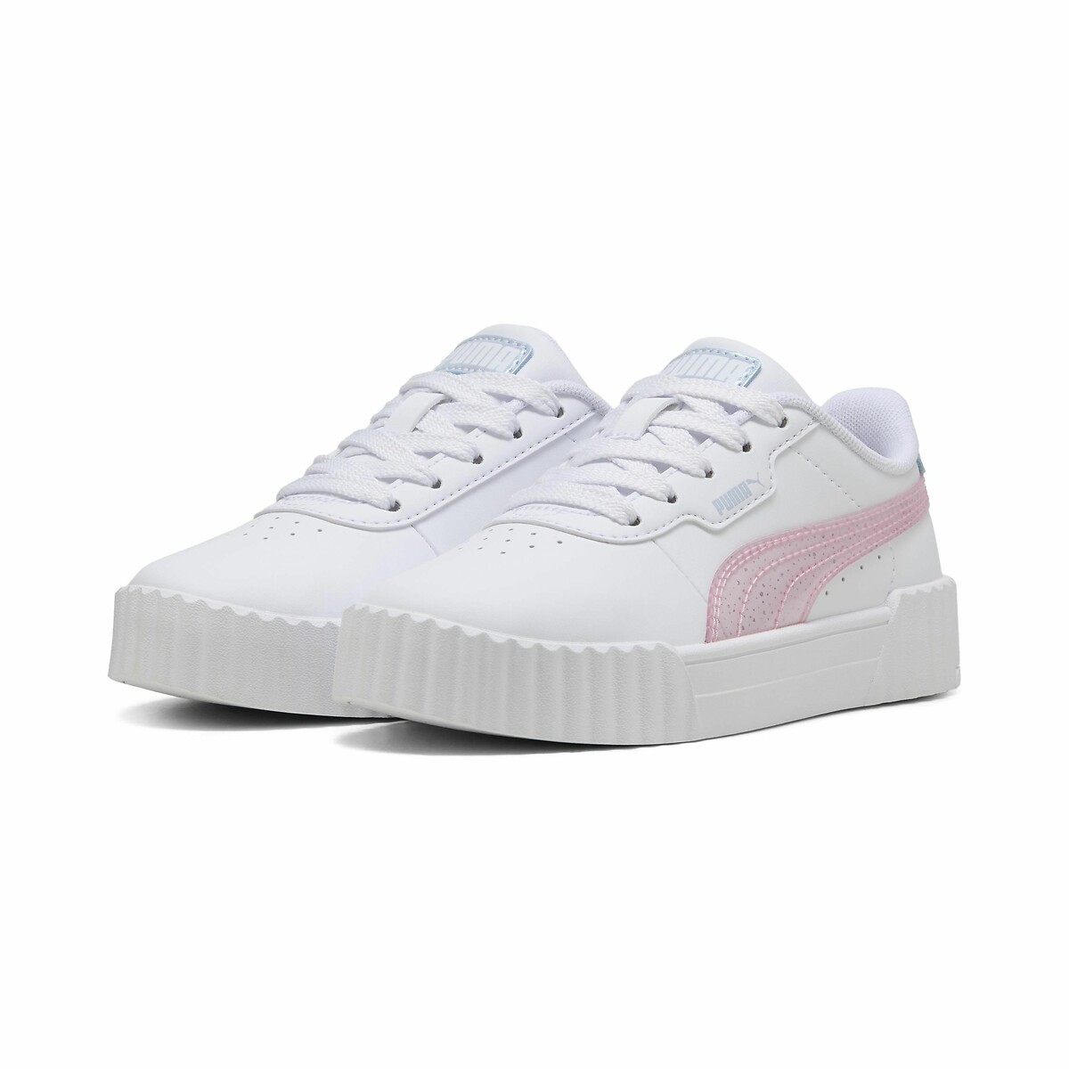 Baskets cuir Carina 3.0 Blurry Dreams blanc/rose, PUMA