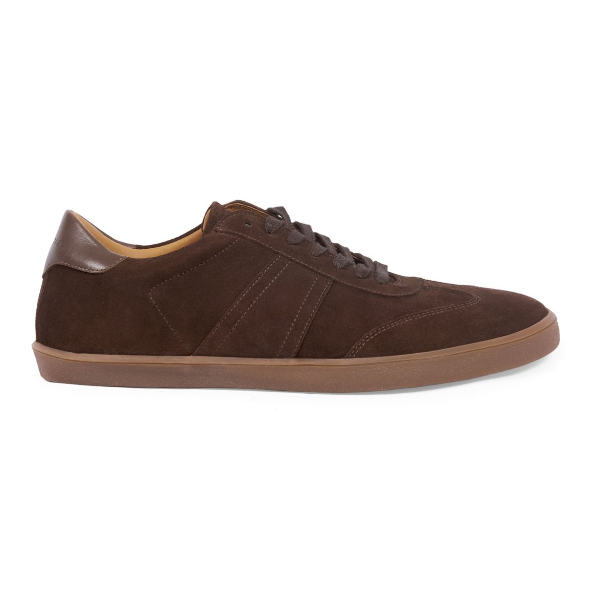 Tennis Basile cuir daim marron, JULES & JENN