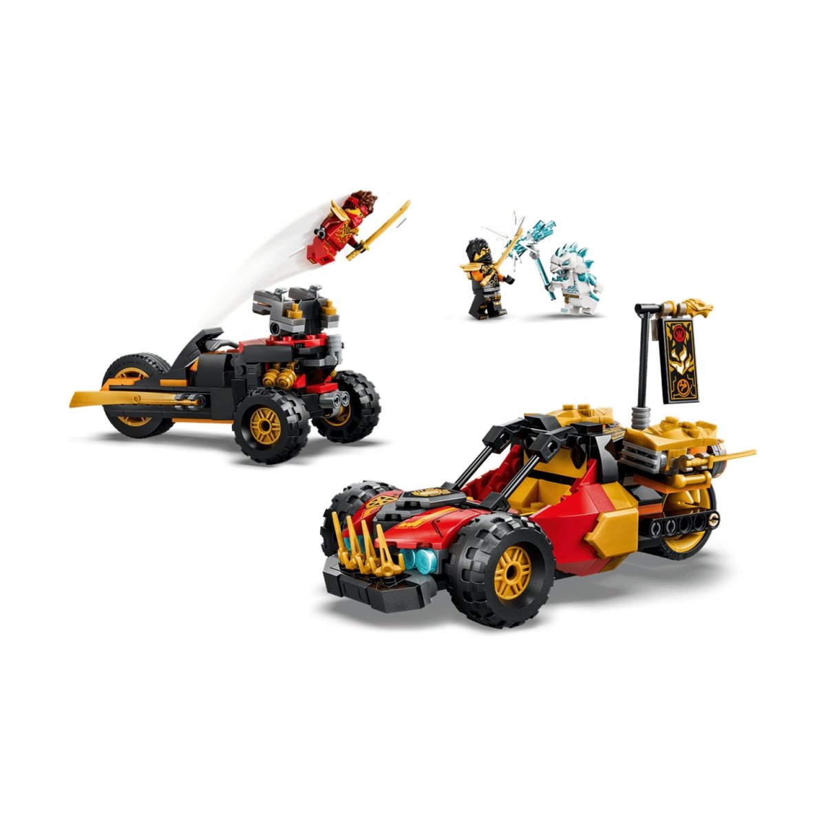 Ninjago Véhicules combinables de Kai et Cole multicolore, LEGO
