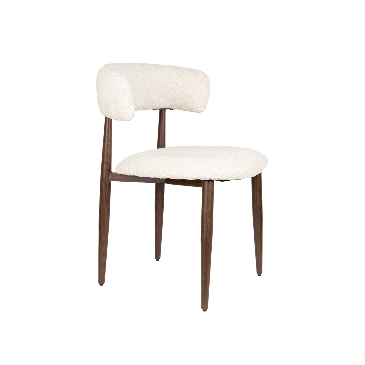 Chaise design empilable en tissu (lot de 2), STANLEY beige, BOITE A DESIGN