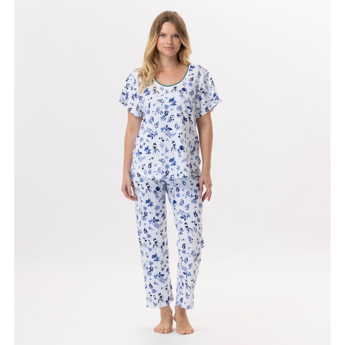 Pyjama en coton BLOOM 902 bleu, LE CHAT