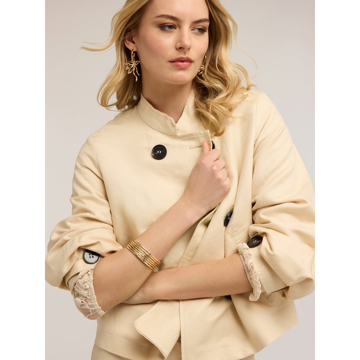 Veste croisée beige, MOTIVI