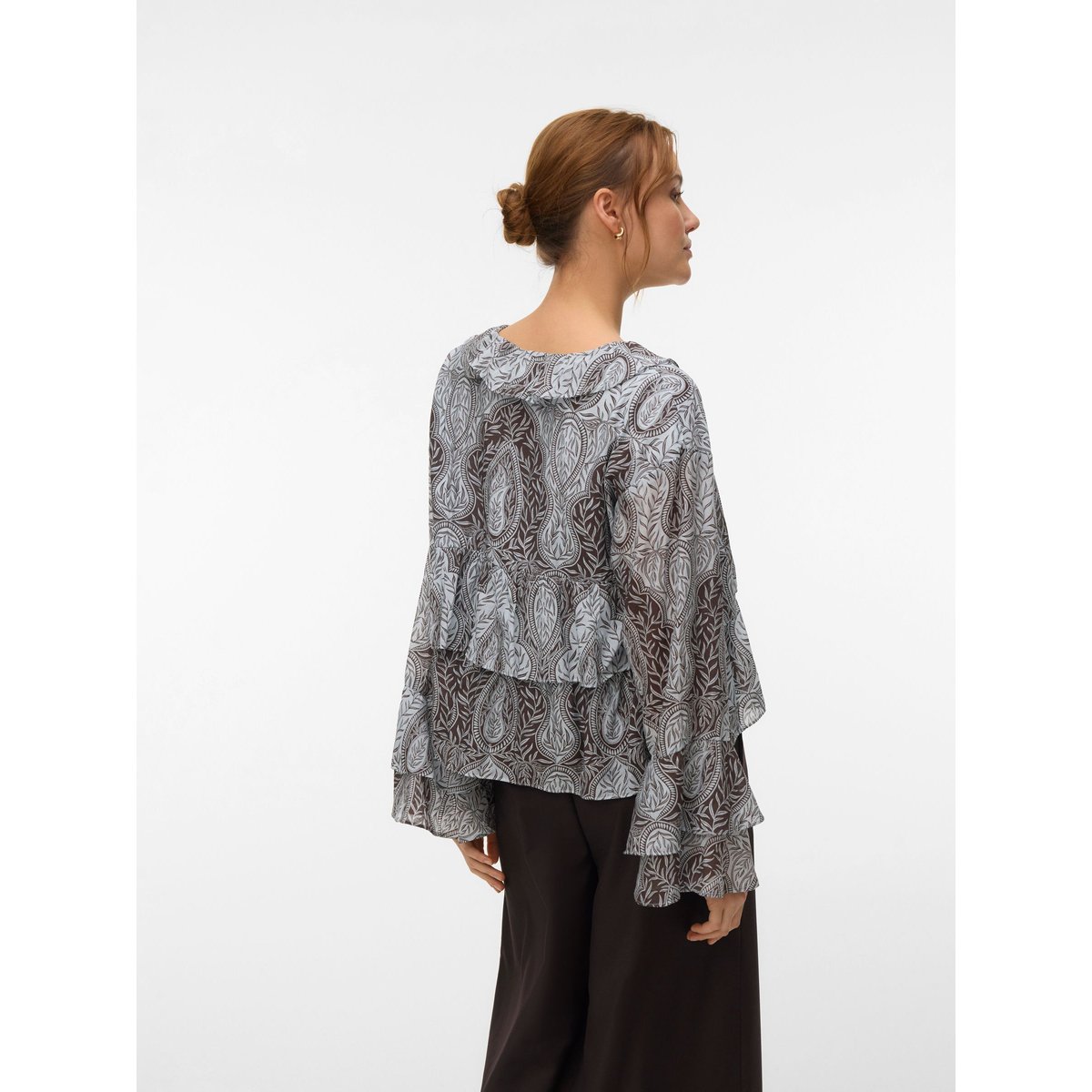 Blouse bleue - skywriting, VERO MODA