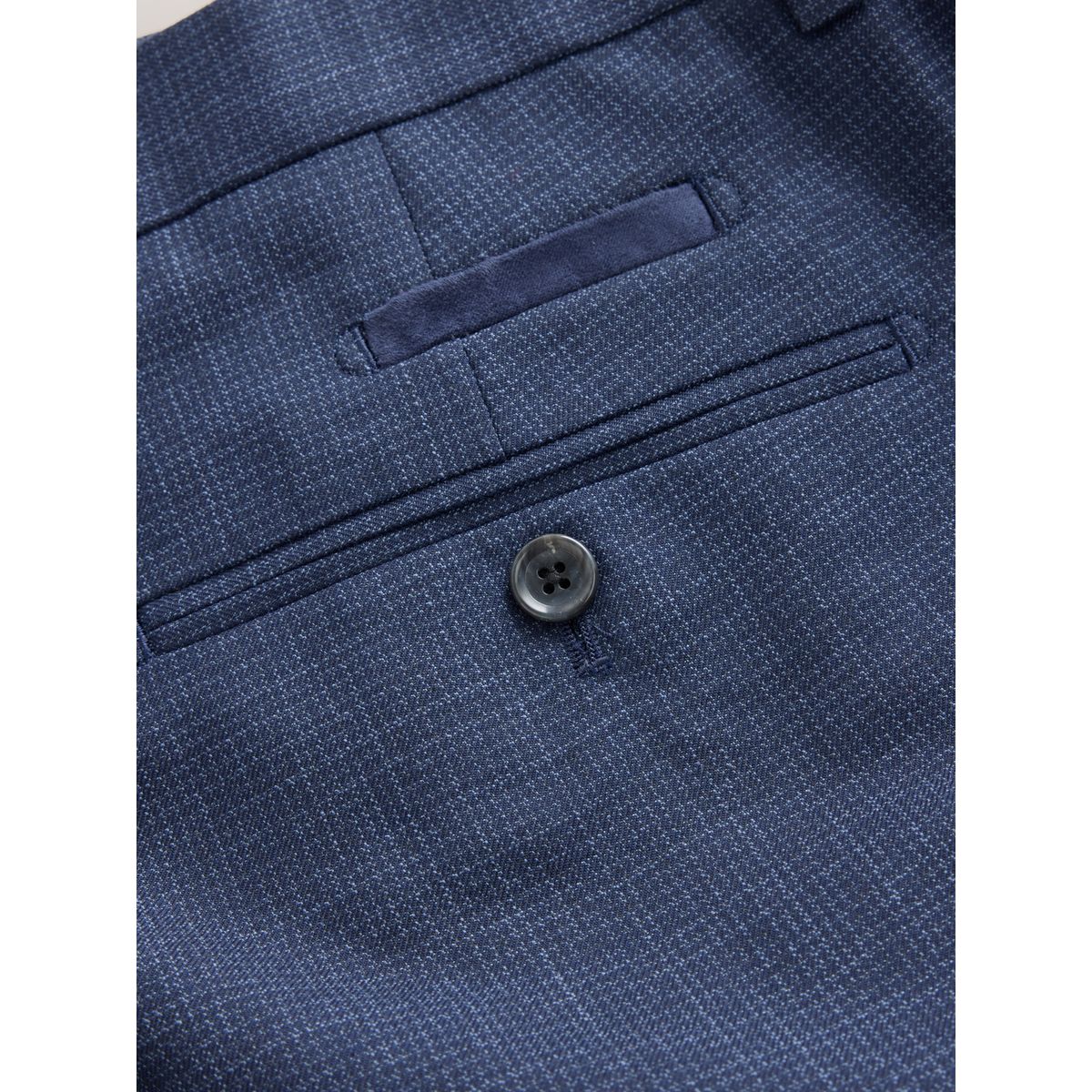 Pantalon de costume standard pied-de-poule bleu marine, NEXT