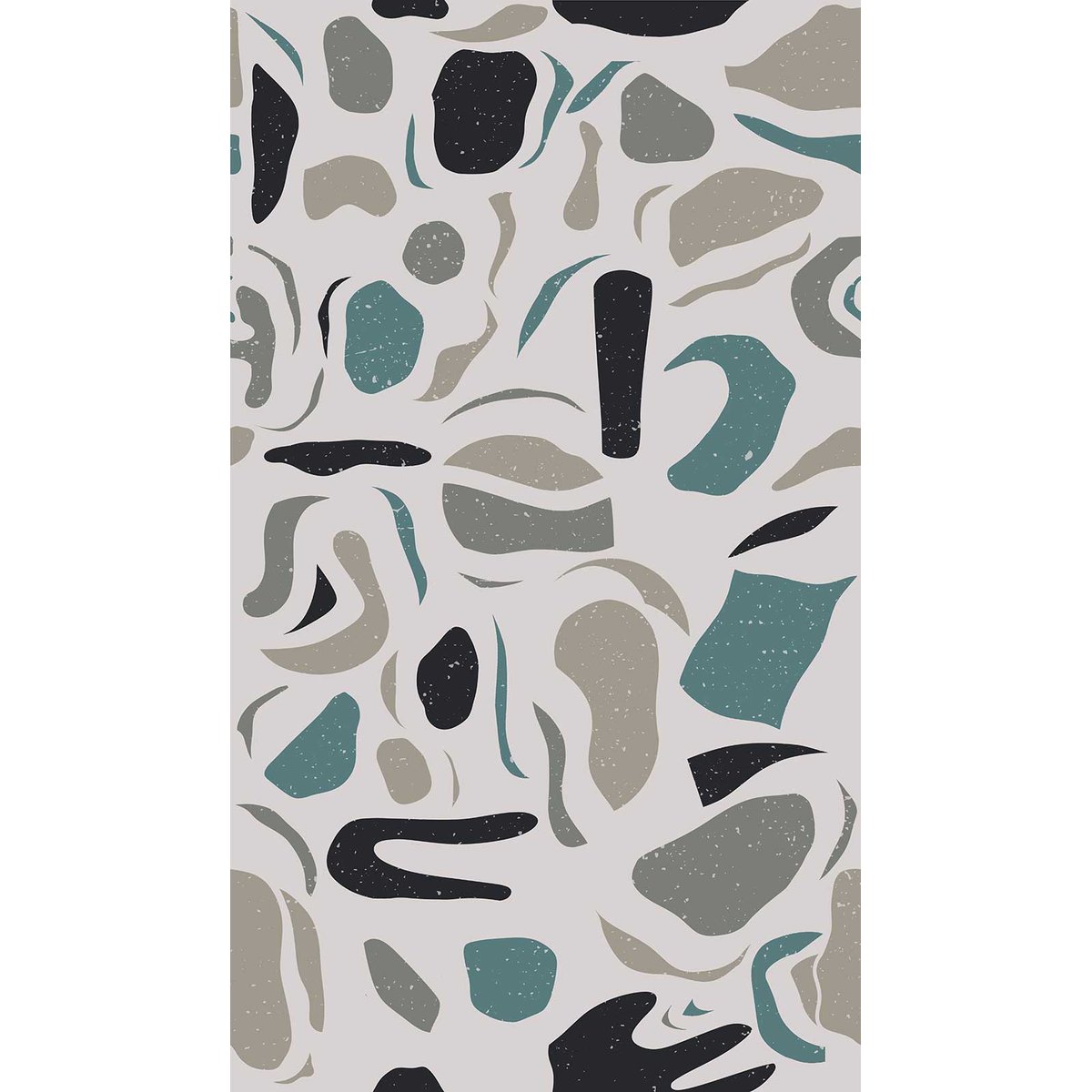 Papier peint collage bleu intissé, HEXOA