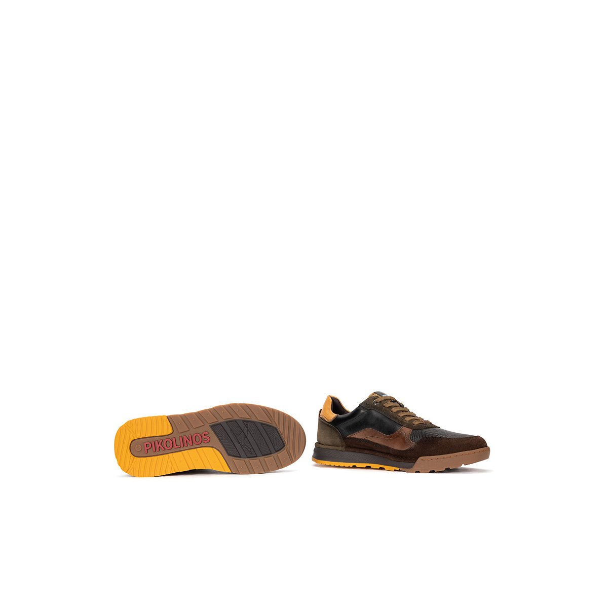 Baskets cuir Teide black, PIKOLINOS