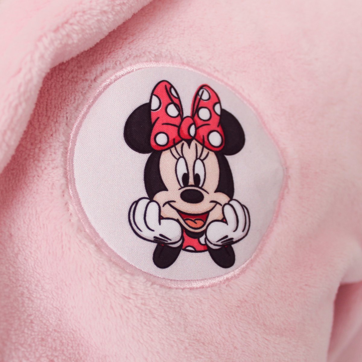 Robe de chambre brodée à capuche, LOVE rose, MINNIE MOUSE