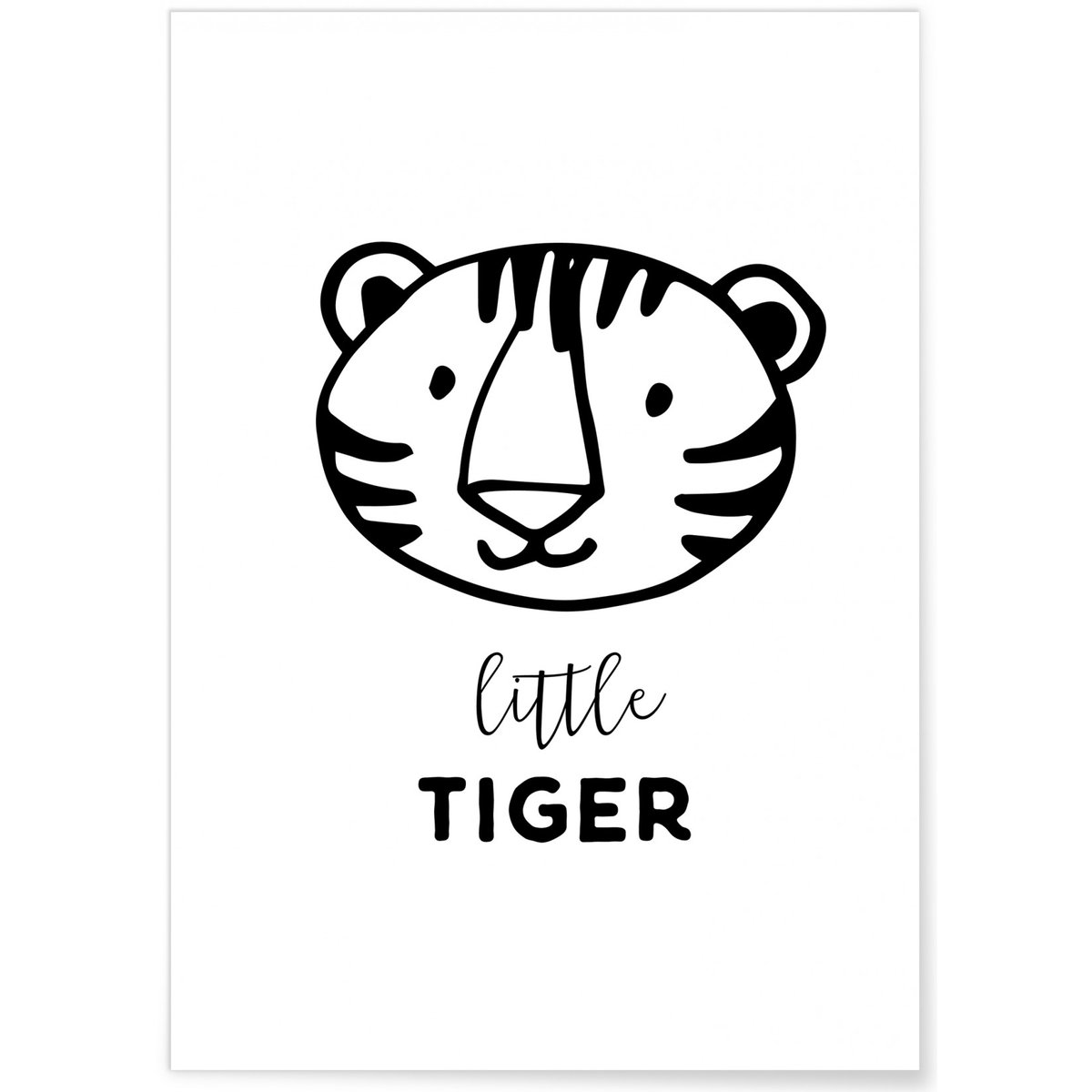 Affiche Petit tigre blanc, L'AFFICHERIE