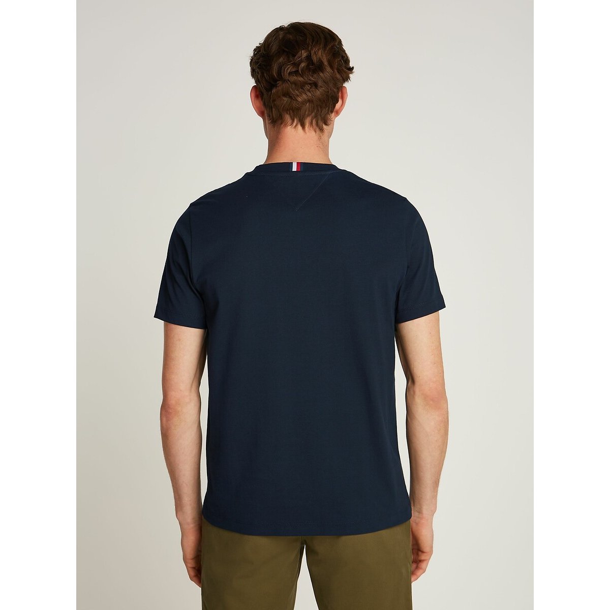 T-shirt à logo bleu foncé, TOMMY HILFIGER