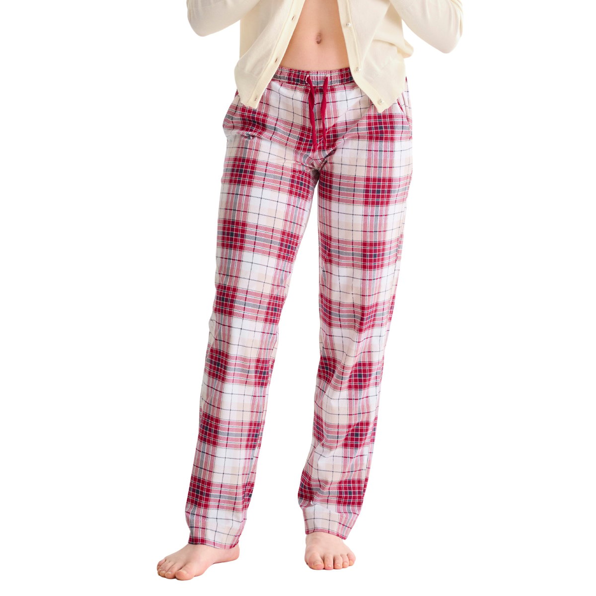 Bas pyjama pantalon long COSY NIGHTS rouge, LISCA