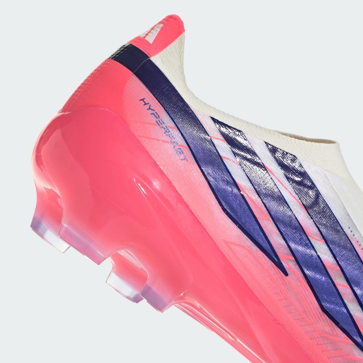 Chaussure De Football Sans Lacets F50 Hyperfast Pro Terrain Souple Chaussure De Football Sans Lacets F50 Hyperfast Pro Terrain Souple cloud white / solar purple / solar turbo, adidas Performance