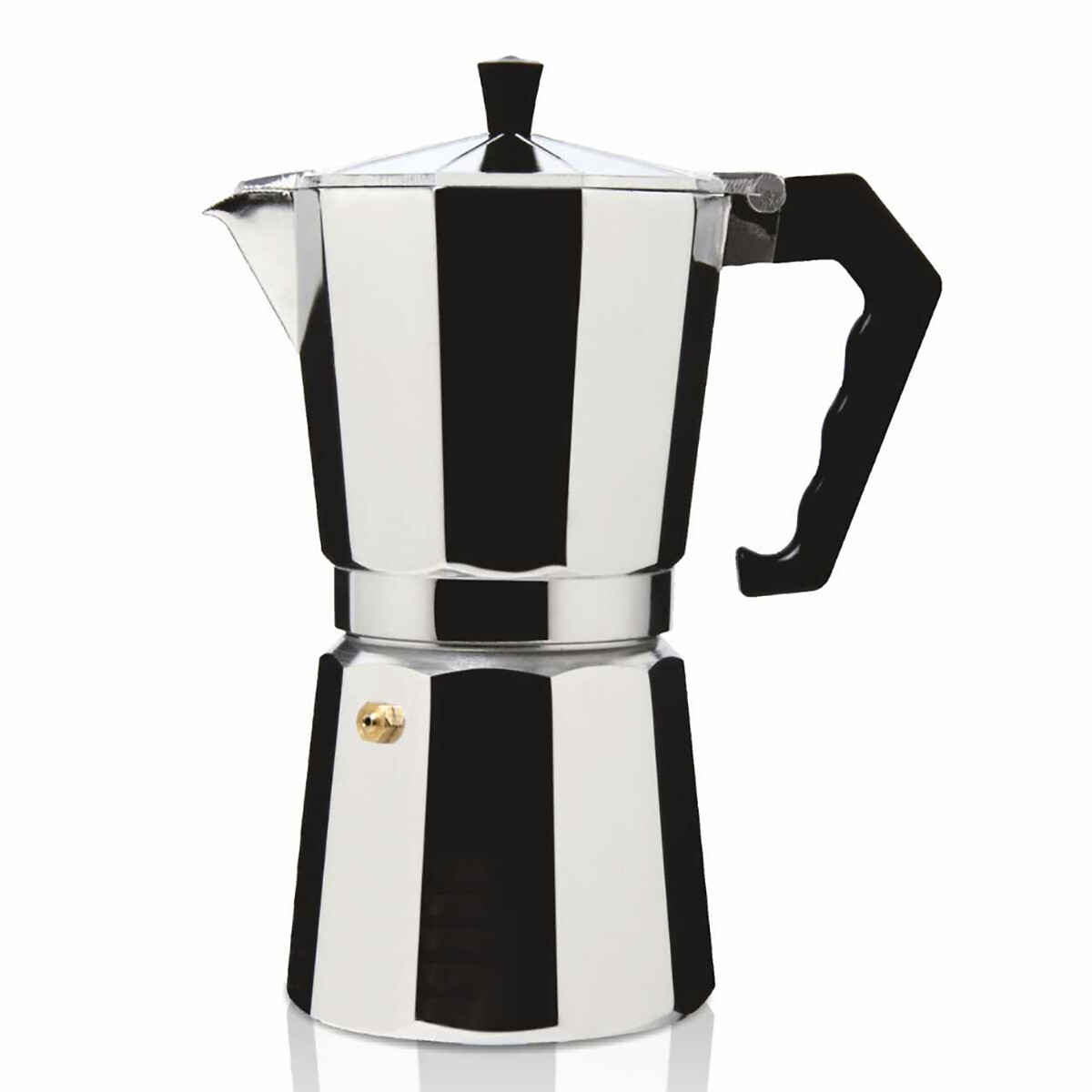 Cafeteira Moka Pot 12, HAEGER cinza-metal, HAEGER