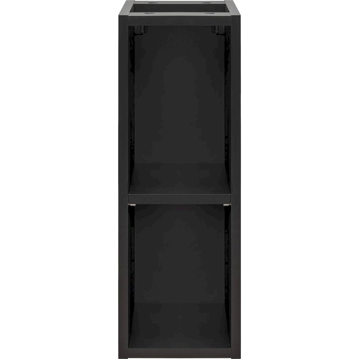 Meuble bas suspendu salle de bain OSSOLIES noir graphite, RECOLLECTION