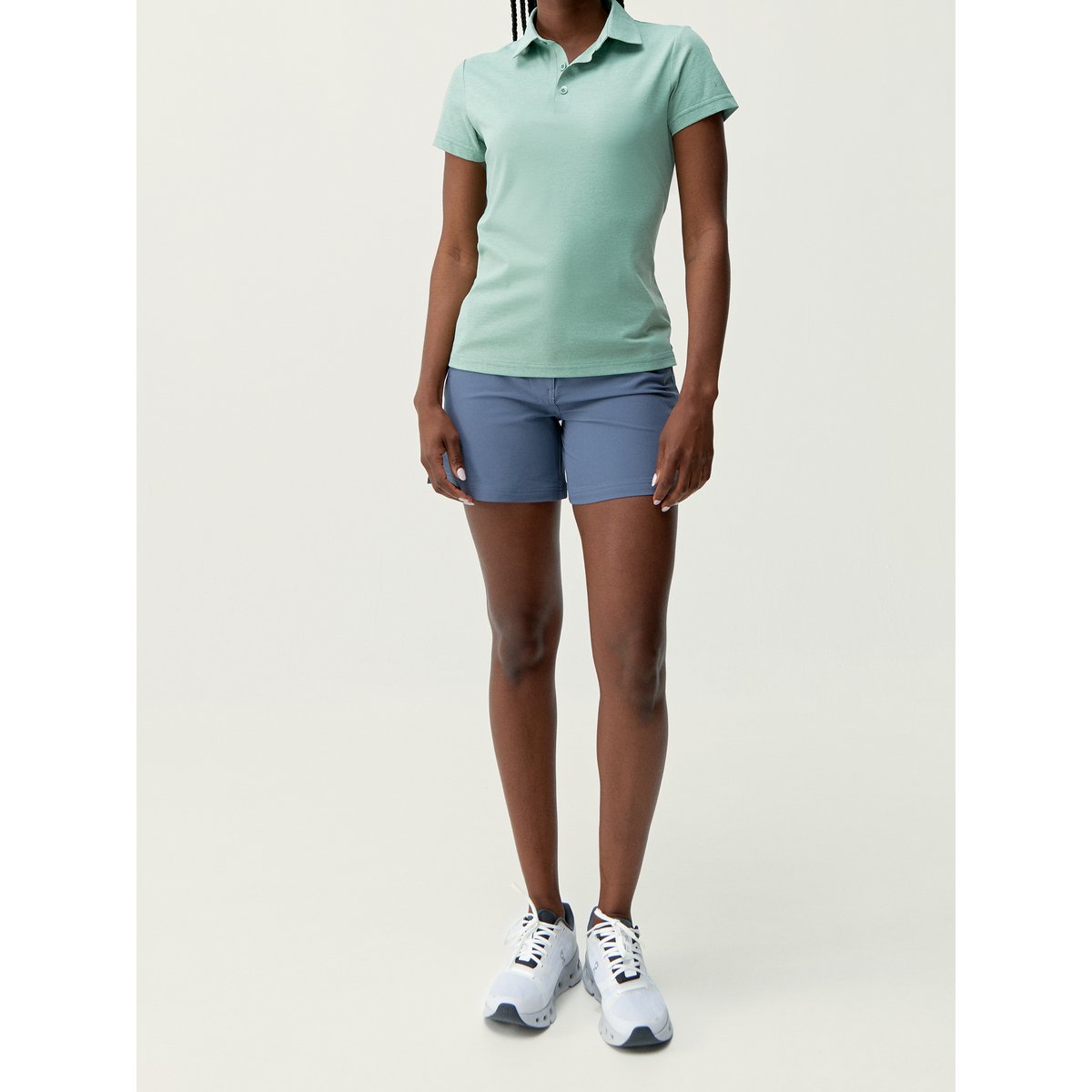 T-Shirt Polo de sport Performance manches courtes OPEN vert, BORN