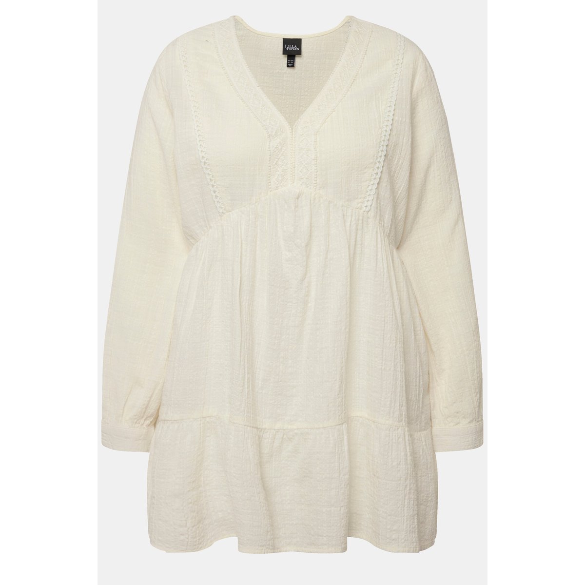 Tunique avec dentelle blanc neige, ULLA POPKEN