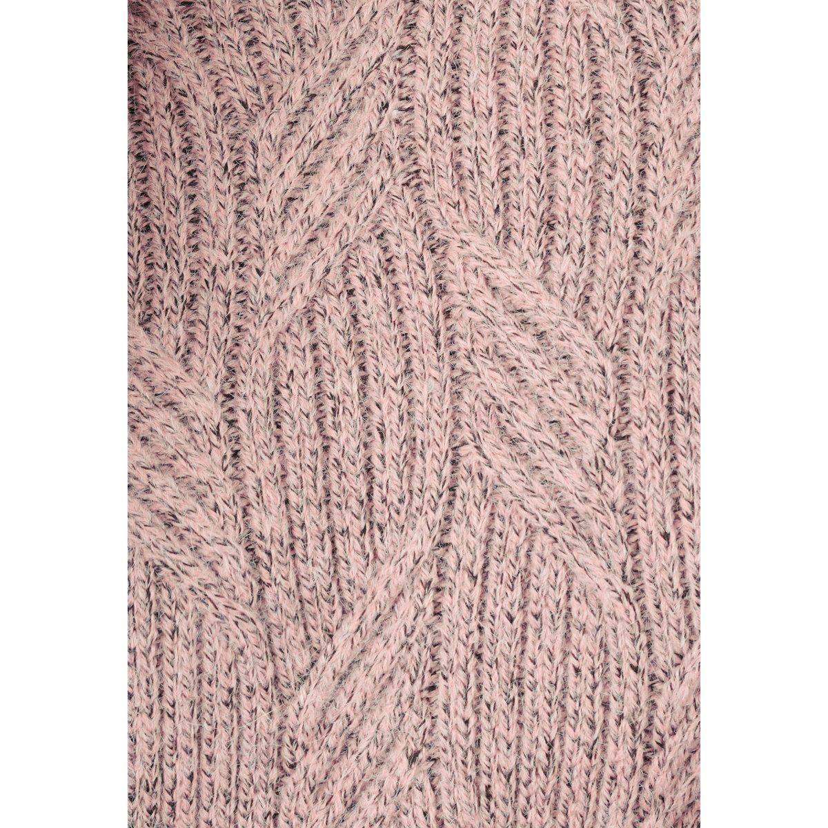 Pull col rond maille chinée Thermolactyl rose chiné, DAMART
