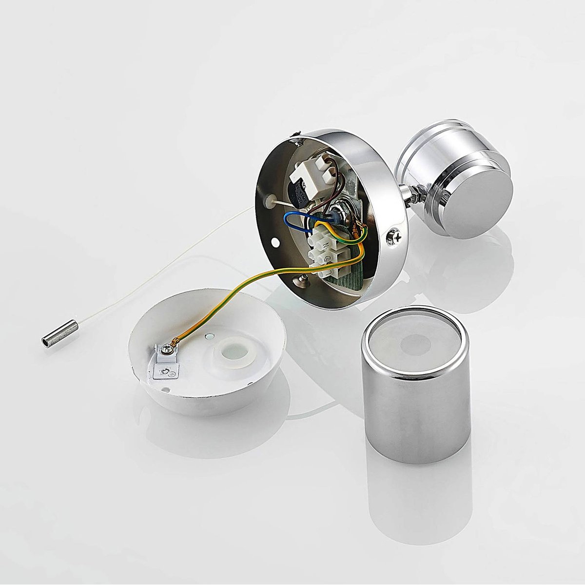 Applique en métal moderne, Remilan chrome, LINDBY
