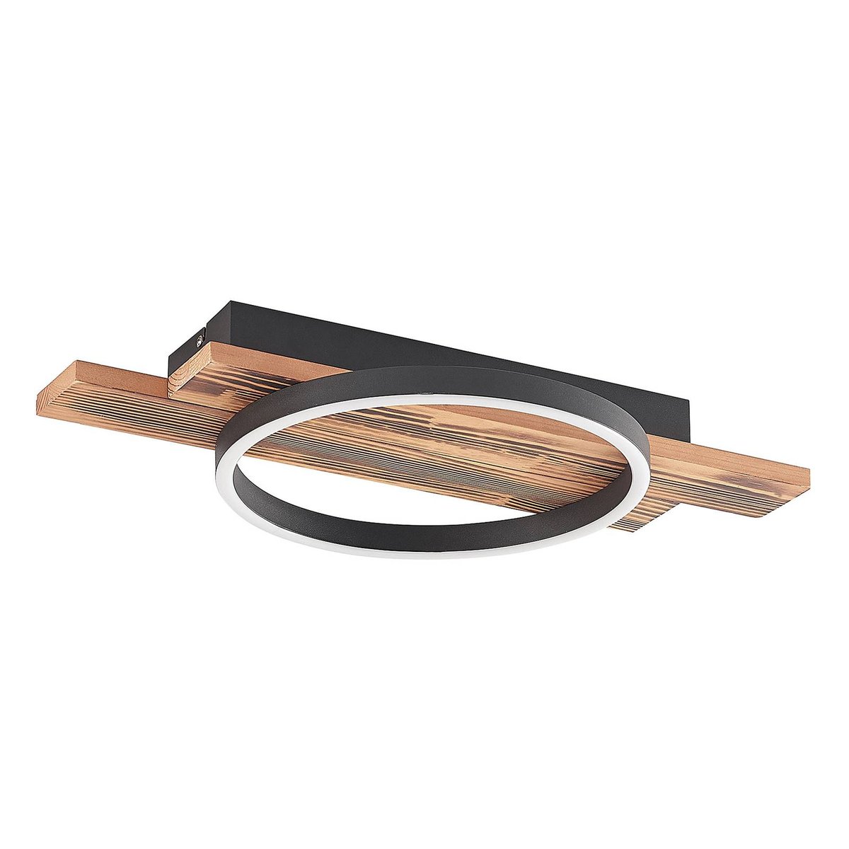 Plafonnier en bois moderneLED, Sentoa bois clair, LINDBY