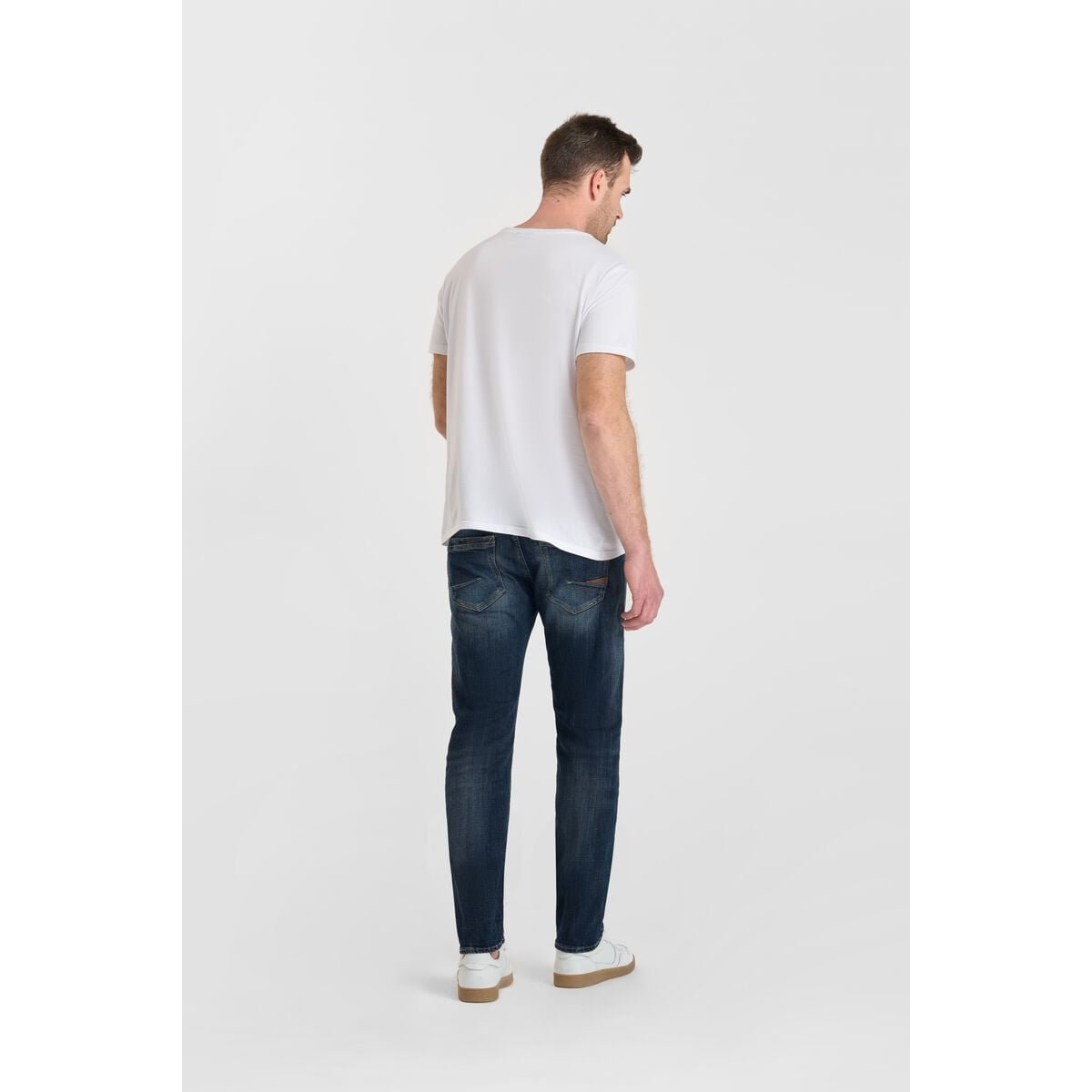 Jeans slim stretch 700/11, longueur 34 blue black, LE TEMPS DES CERISES