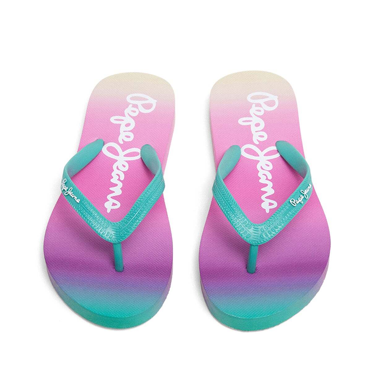 Tongs De Plage À Effet Dégradé vert hydro, PEPE JEANS
