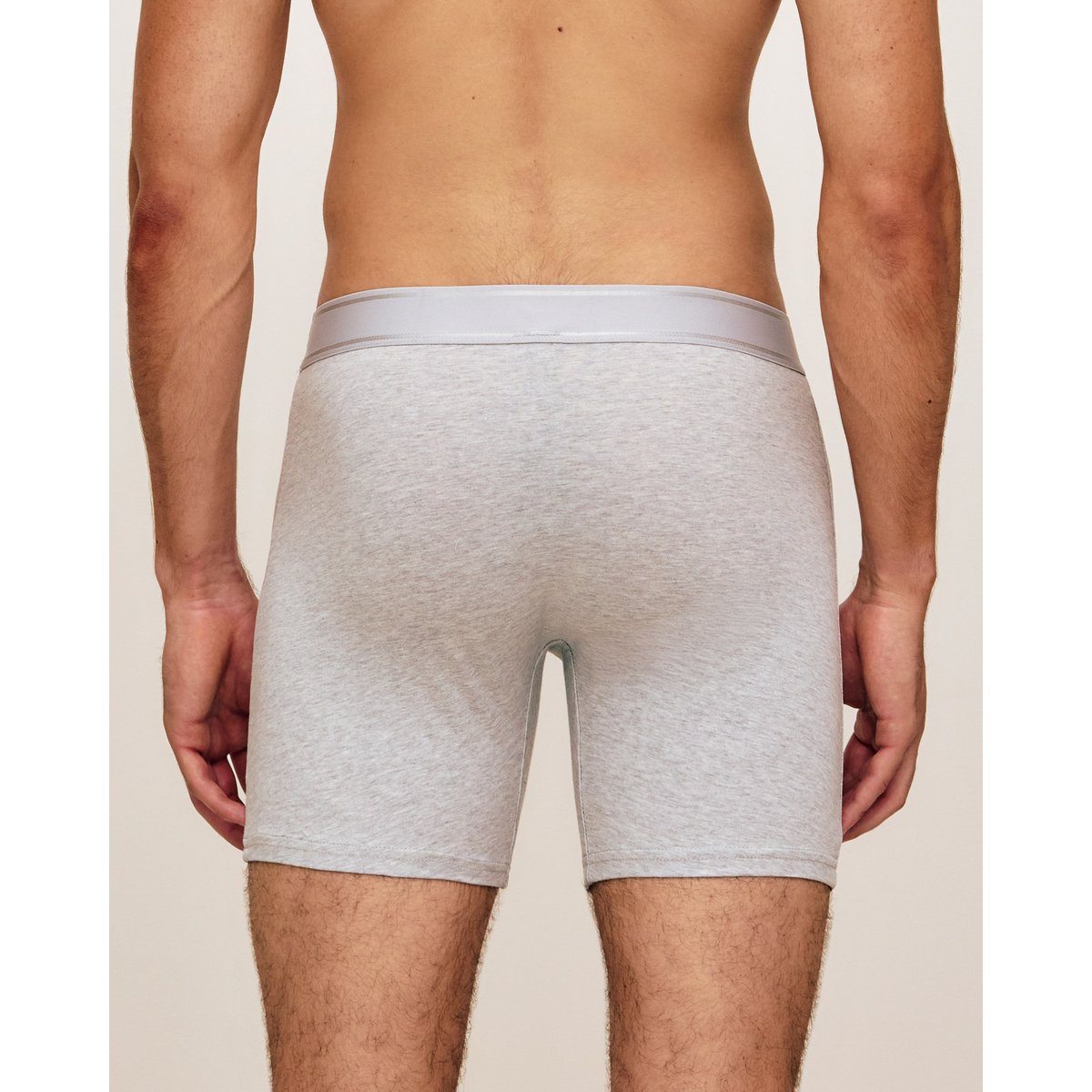 Boxer long en coton MICROLONIZ LON gris, UNDIZ