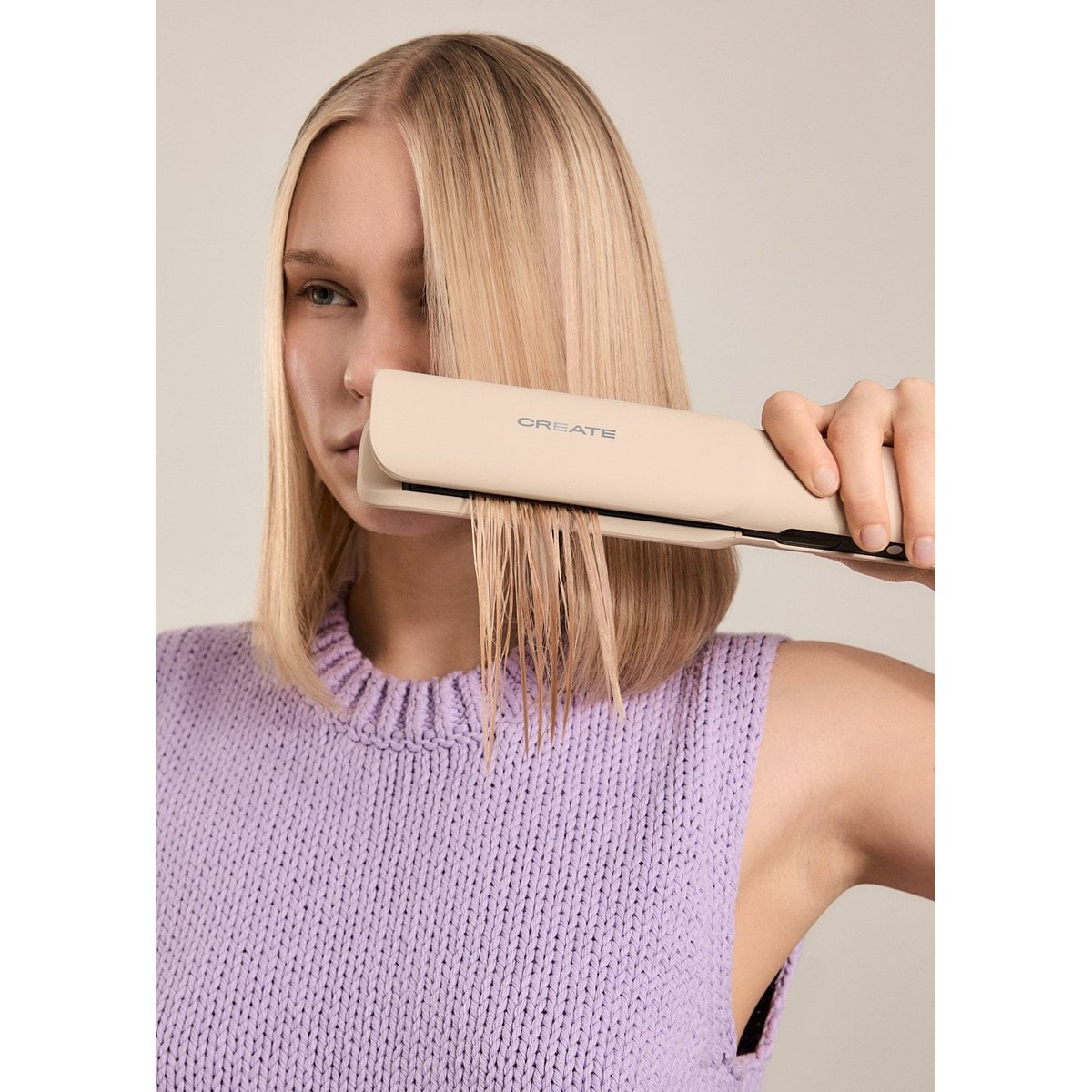Lisseur-séchoir ionique CERAMIC AIR STYLER DUAL sable, CREATE