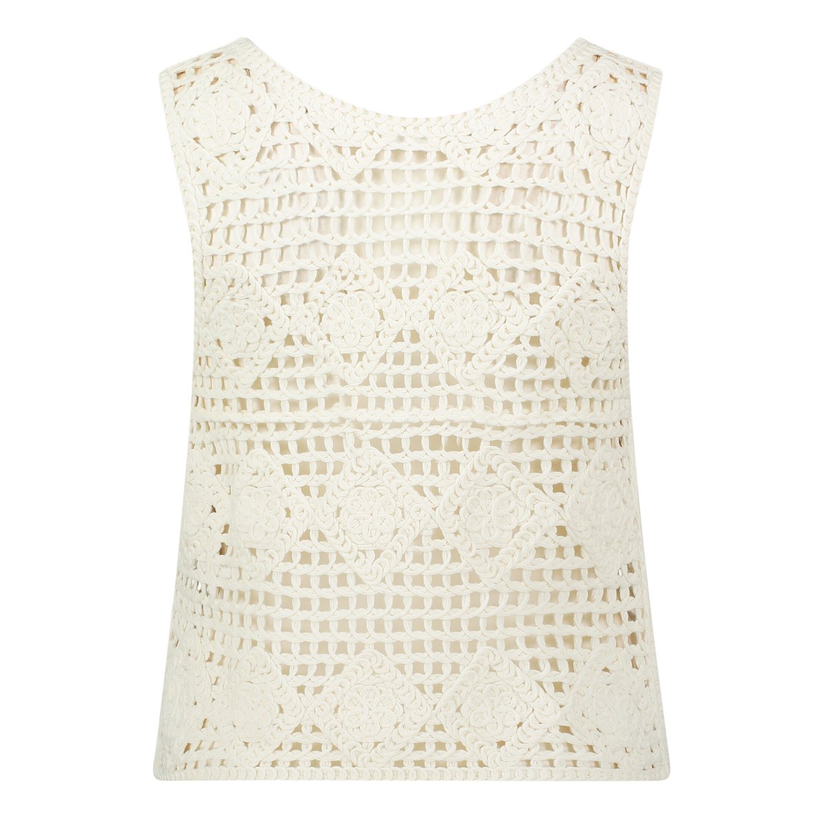 Top en maille à motif ajouré arctic wolf, BETTY & CO