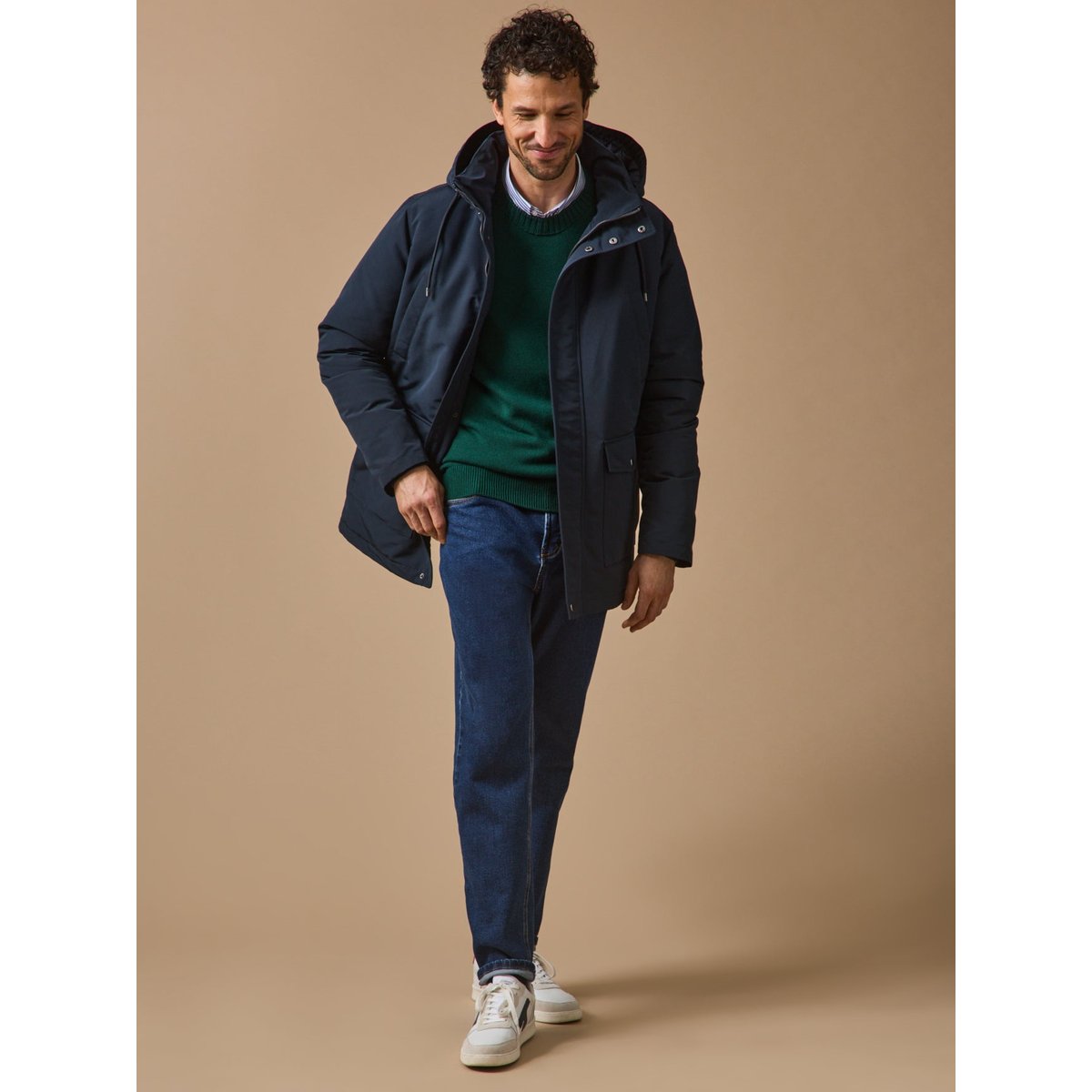 Parka mi-longue encre, CYRILLUS