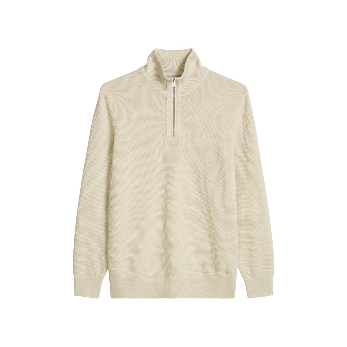 Troyer standard en piqué de coton biologique beige, MARC O'POLO