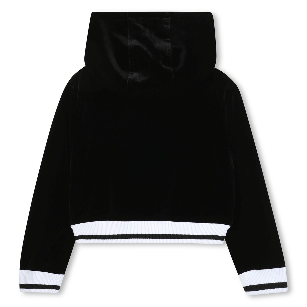 Cardigan con cappuccio black, HUGO KIDSWEAR