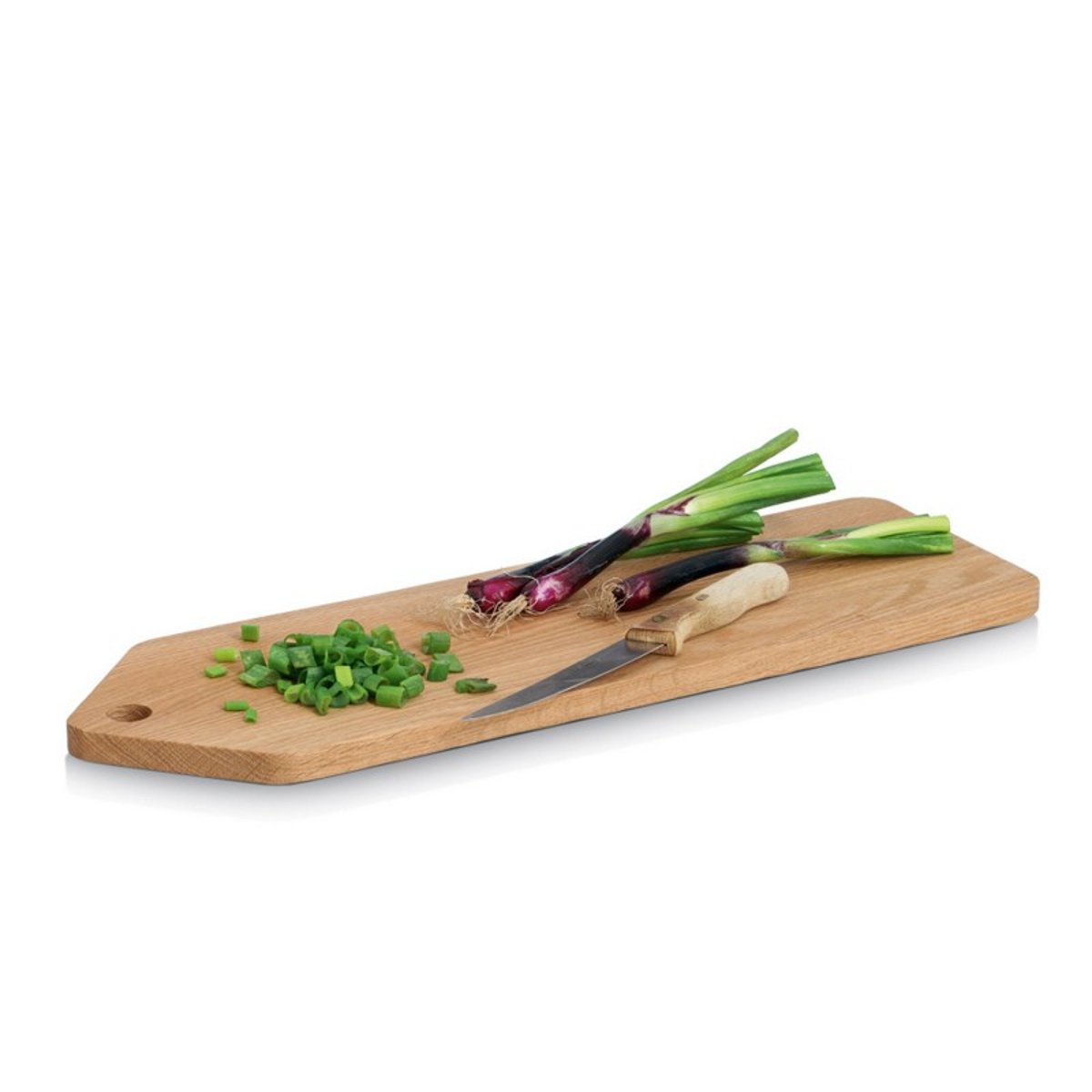 Planche à découper longue étroite bois chêne bois clair, ZELLER PRESENT