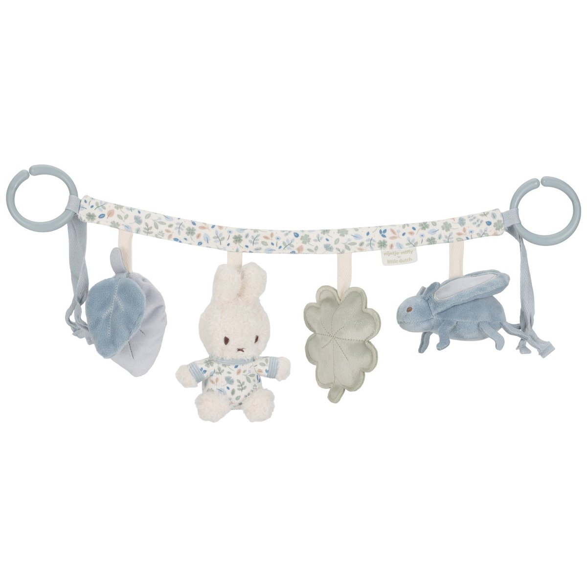 Chaîne d'activités pour poussette bleu, gris, beige, LITTLE DUTCH