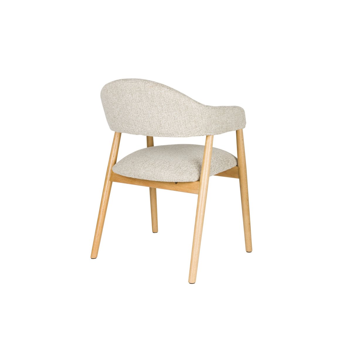 Fauteuil design en tissu (lot de 2), bohème, INDY gris, BOITE A DESIGN