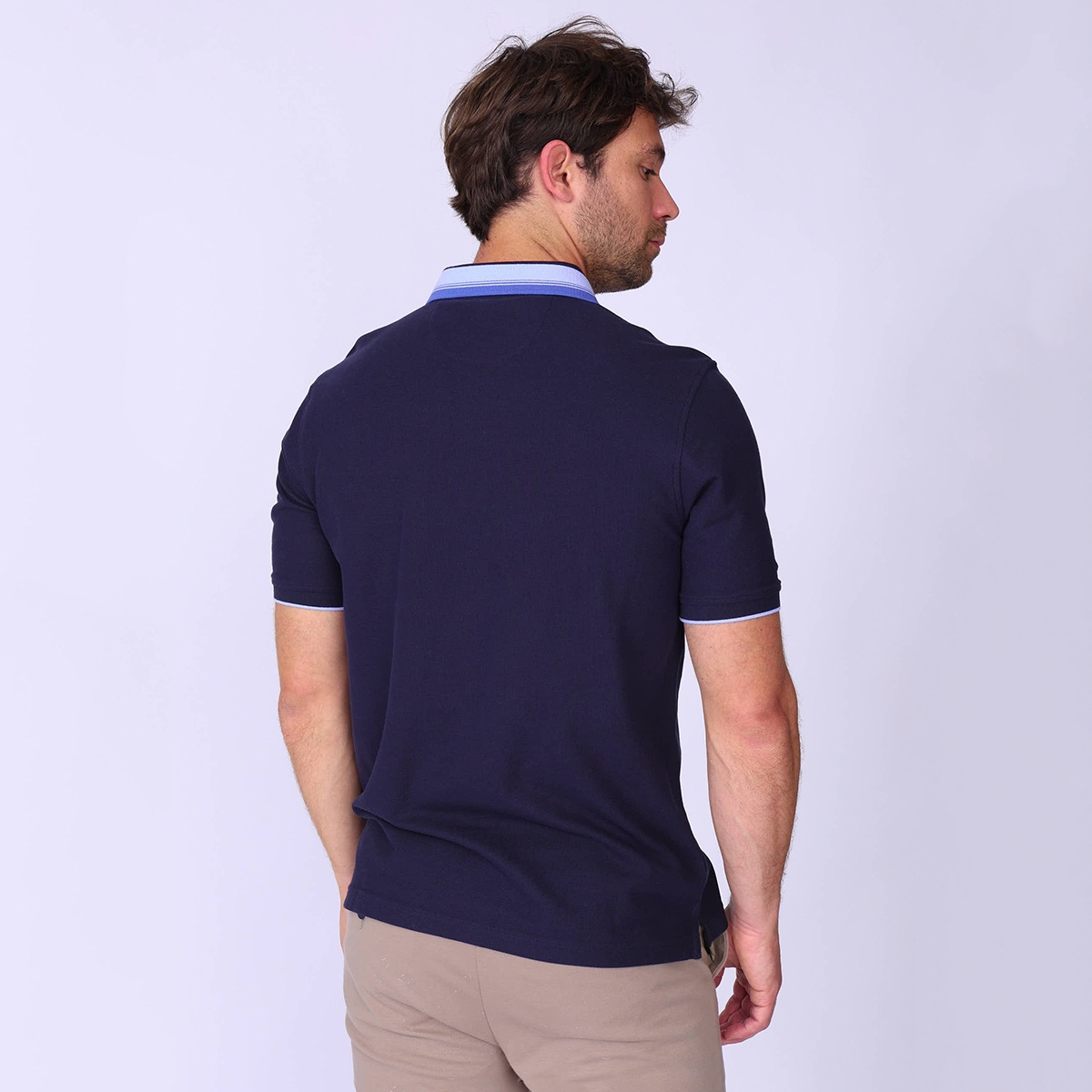 Polo Hervin bleu marine, MISE AU GREEN