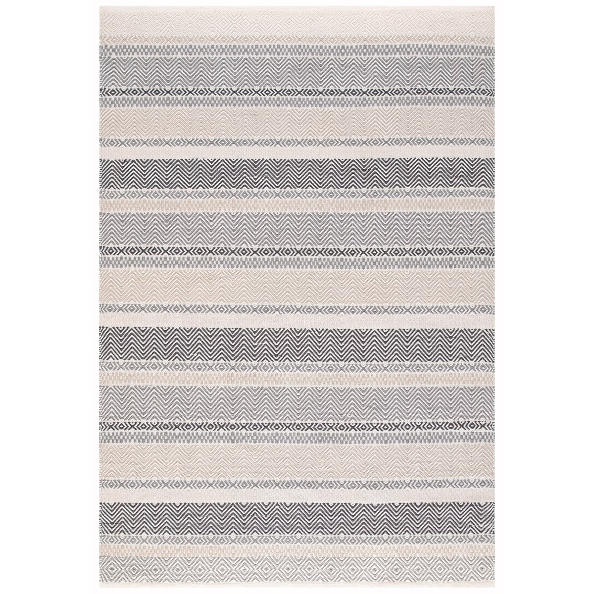Tapis salon et chambre tissé plat SUMMER beige, NOVATREND